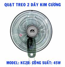 Quạt treo 2 dây (Thân nhựa) KC - QT2D