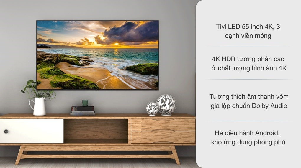 Android Tivi Led Casper 4K 55 inch 55UG6300