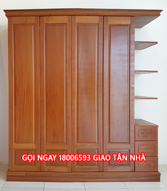 Tủ quần áo gỗ căm xe