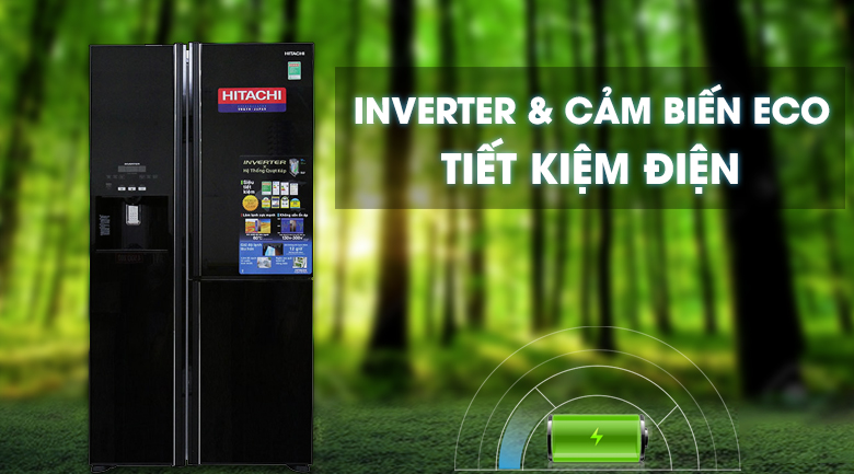 Tủ lạnh Hitachi Inverter 584 lít R-M700GPGV2 GBK