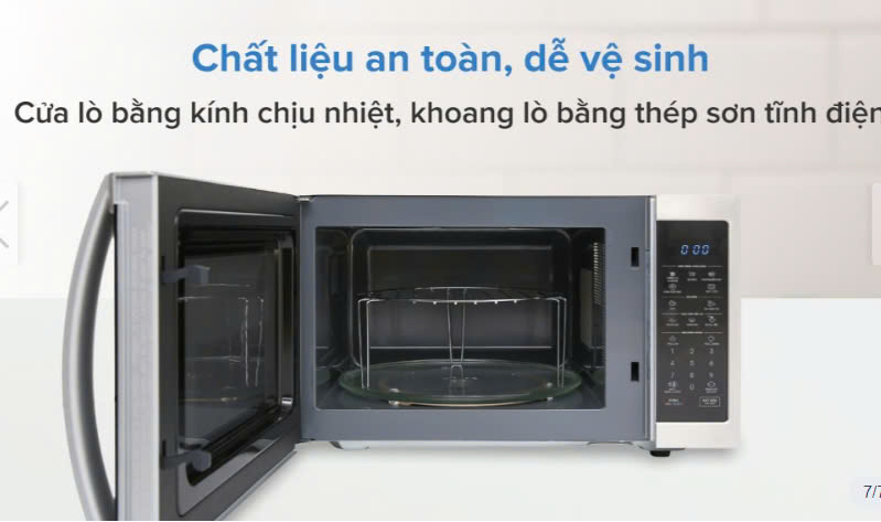 Lò vi sóng có nướng Sharp R-G52XVN-ST 25 lít (SG)